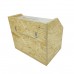 FixtureDisplays® Donation Box Fundraising Church Tithes Offering Building Fund with Lock and Keys, Made from Particle Board Wood Rustic Box Clear Cover 13.9